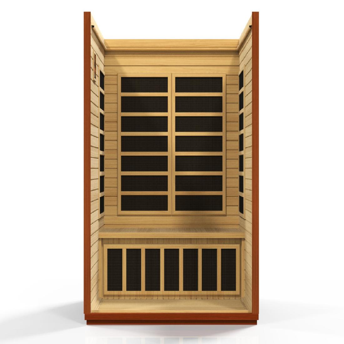 Dynamic "San Marino Elite" 2-Person Ultra-Low EMF Far Infrared Sauna, DYN-6206-02 interior construction