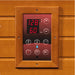 Dynamic "Santiago" 2-Person Low EMF Infrared Sauna, DYN-6209-01 control panel