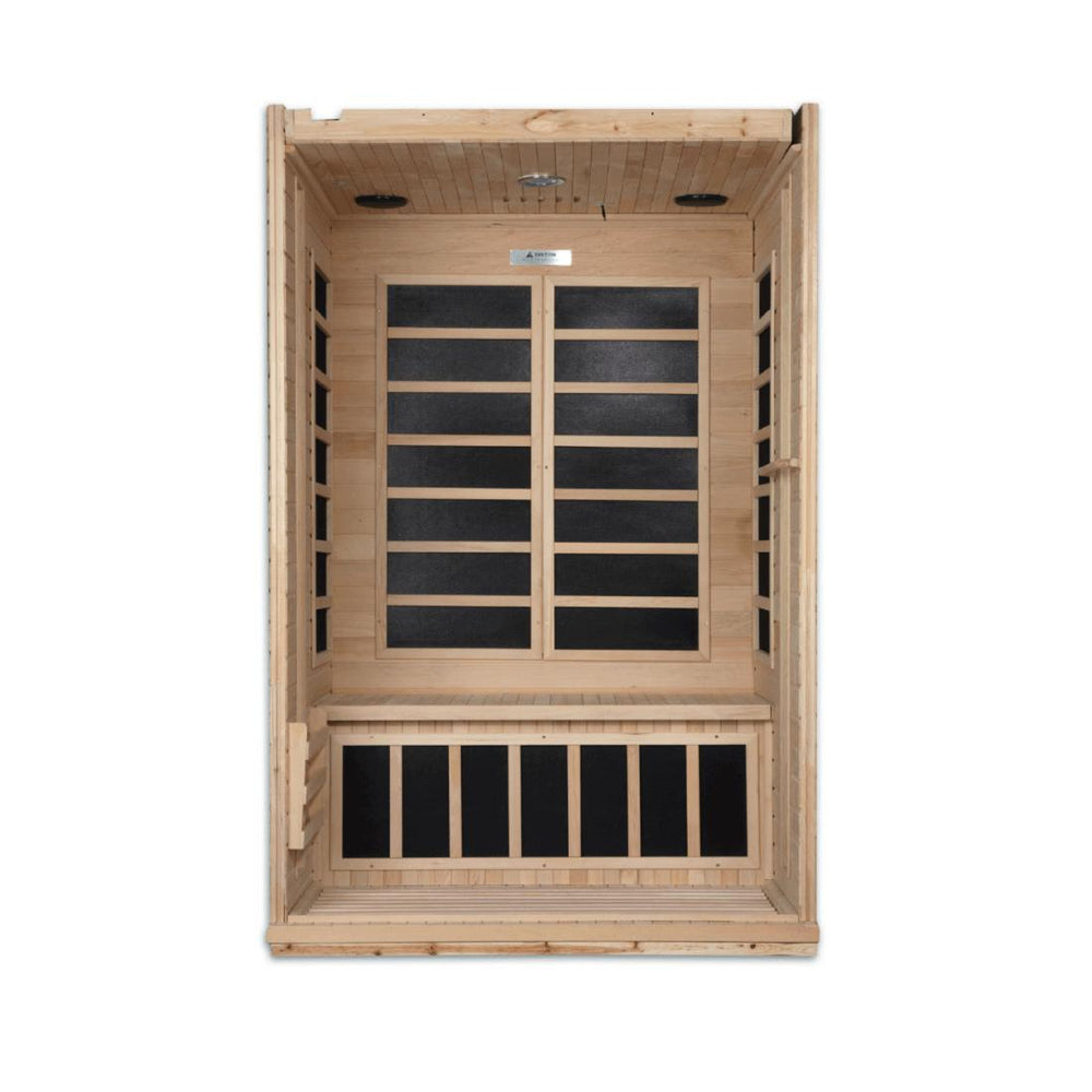 Dynamic Venice Edition 2 Person Low EMF Far Infrared Sauna DYN 6210 01 interior example
