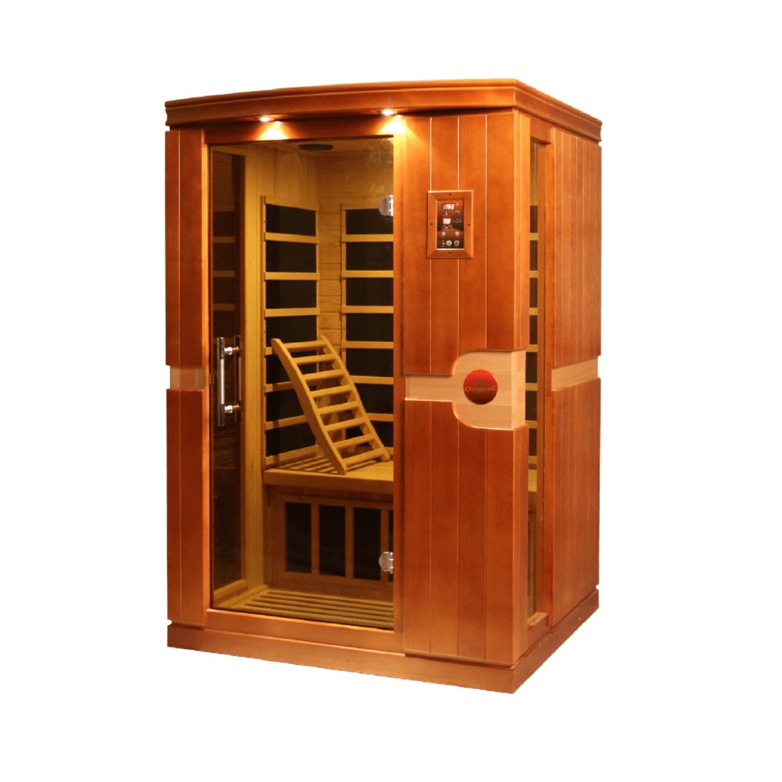 Dynamic Venice Edition 2 Person Low EMF Far Infrared Sauna DYN 6210 01Backrest not included