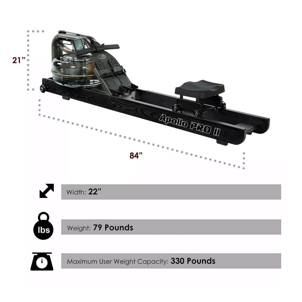 First Degree Fitness Apollo Pro V Reserve Water Rower Specifications