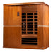 Golden Designs Dynamic "Grande Madrid Edition" 4- Person Low EMF Far Infrared Sauna, DYN-6410-01 Corner View