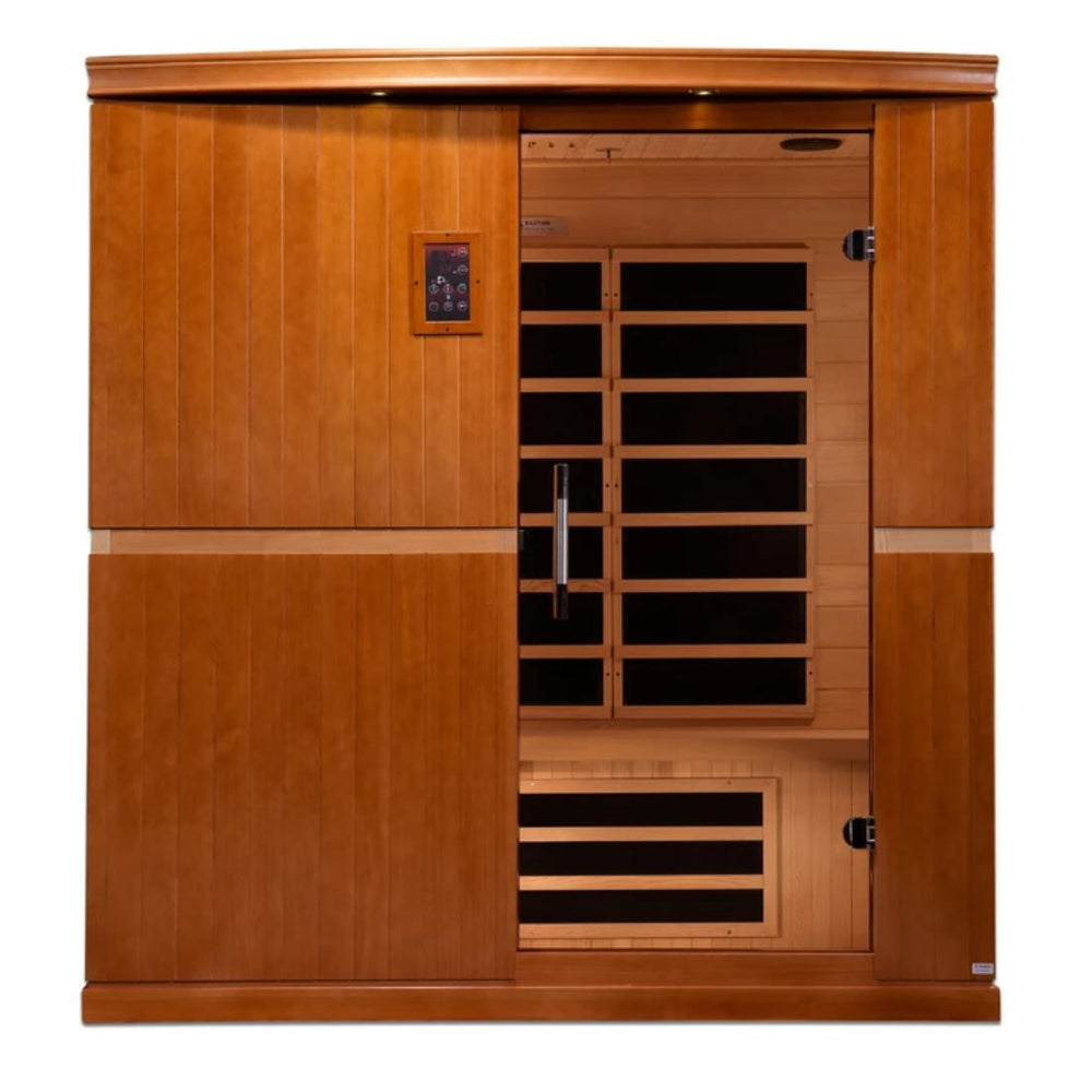 Golden Designs Dynamic "Grande Madrid Edition" 4- Person Low EMF Far Infrared Sauna, DYN-6410-01 Front Panels