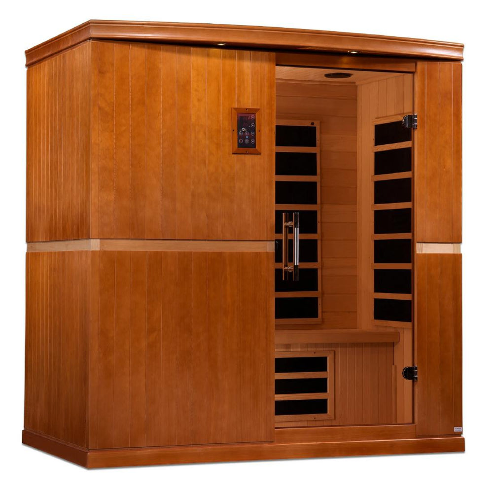 Golden Designs Dynamic "Grande Madrid Edition" 4- Person Low EMF Far Infrared Sauna, DYN-6410-01