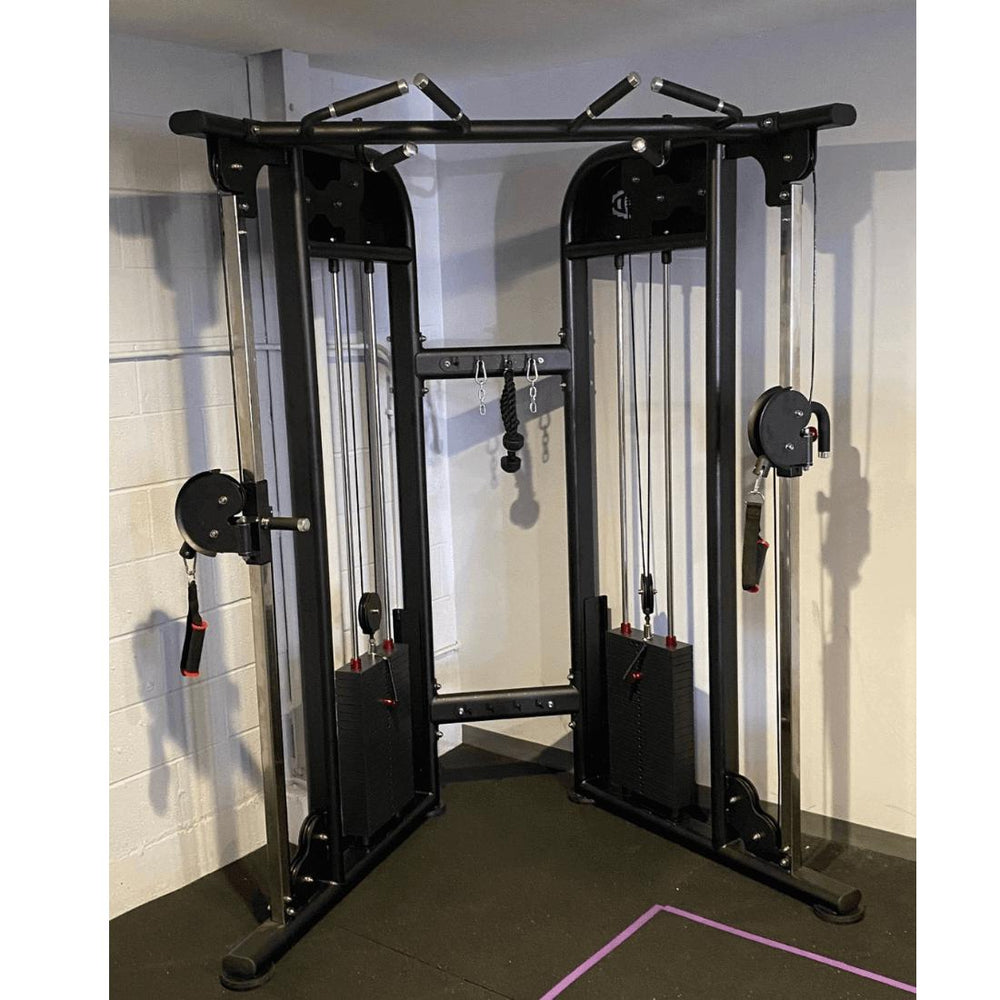 Muscle D 88" Dual Adjustable MT-DAP88 Functional Trainer in a corner