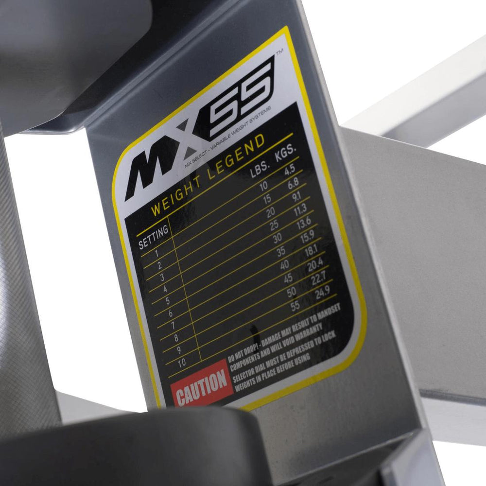 MX Select Adjustable Dumbbells MX55 with Stand Weight Settings