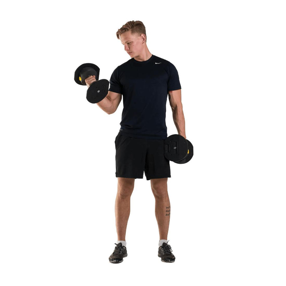MX Select Adjustable Dumbbells MX55 with Stand curling