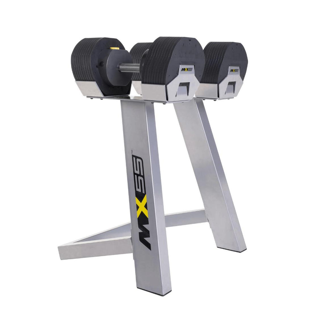 MX Select Adjustable Dumbbells MX55 with Stand