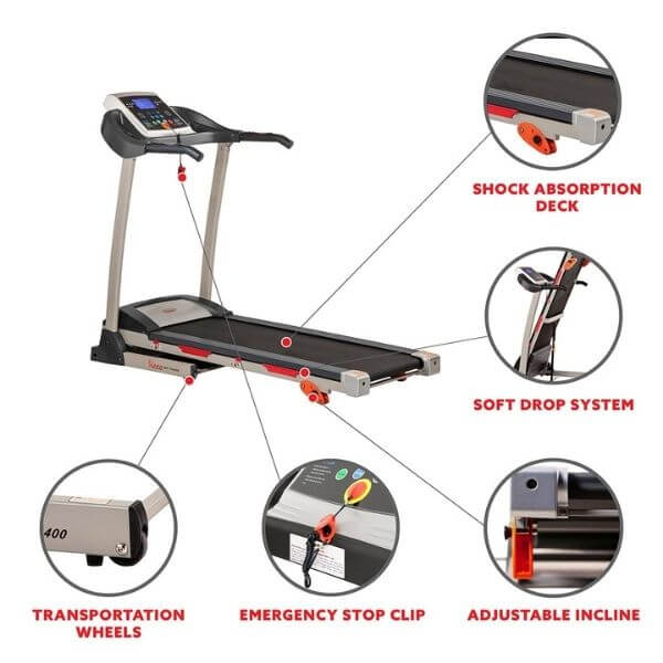 Manual Incline Treadmill with LCD Display