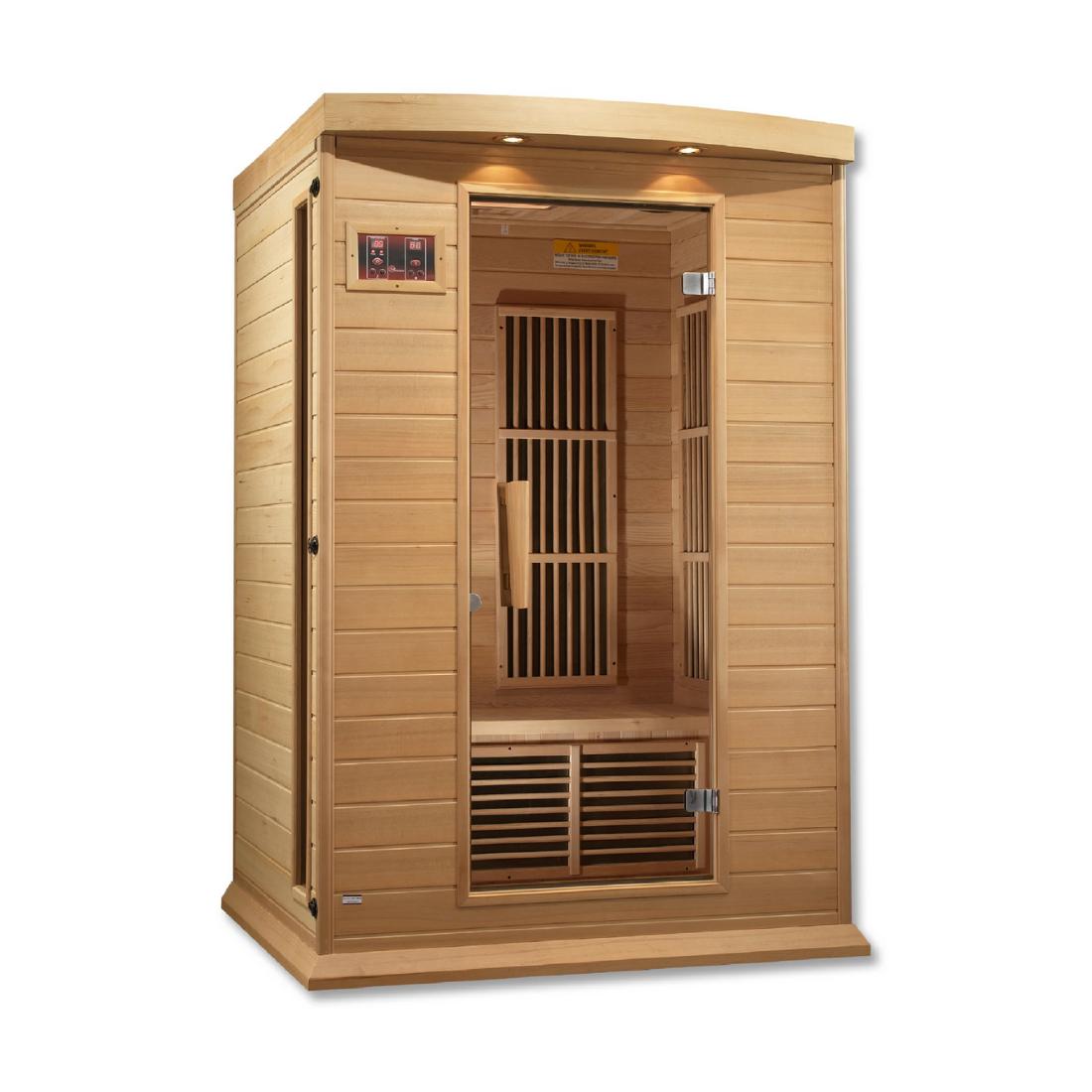 Maxxus 2 Per Low EMF FAR Infrared Carbon Canadian Hemlock Sauna, MX-K206-01