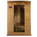 Maxxus 2 Person Low EMF Infrared Sauna in Canadian Red Cedar, MX-K206-01 CED Front View