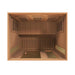 Maxxus 3 Per Low EMF FAR Infrared Carbon Canadian Red Cedar Sauna, MX-K306-01-Ced top view of room