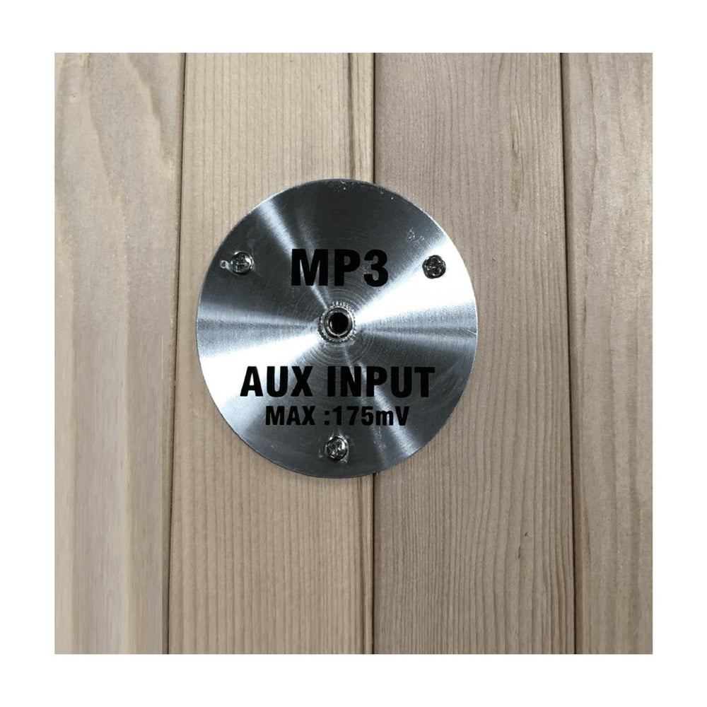 Maxxus 3 Per Near Zero EMF FAR Infrared Canadian Hemlock Sauna, MX-K306-01-ZF audio input