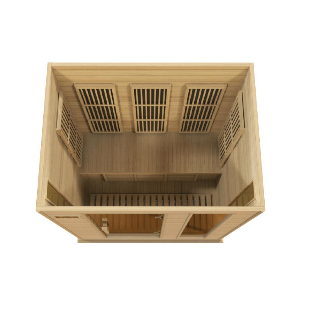 Maxxus 3 Per Near Zero EMF FAR Infrared Canadian Hemlock Sauna, MX-K306-01-ZF heating panels
