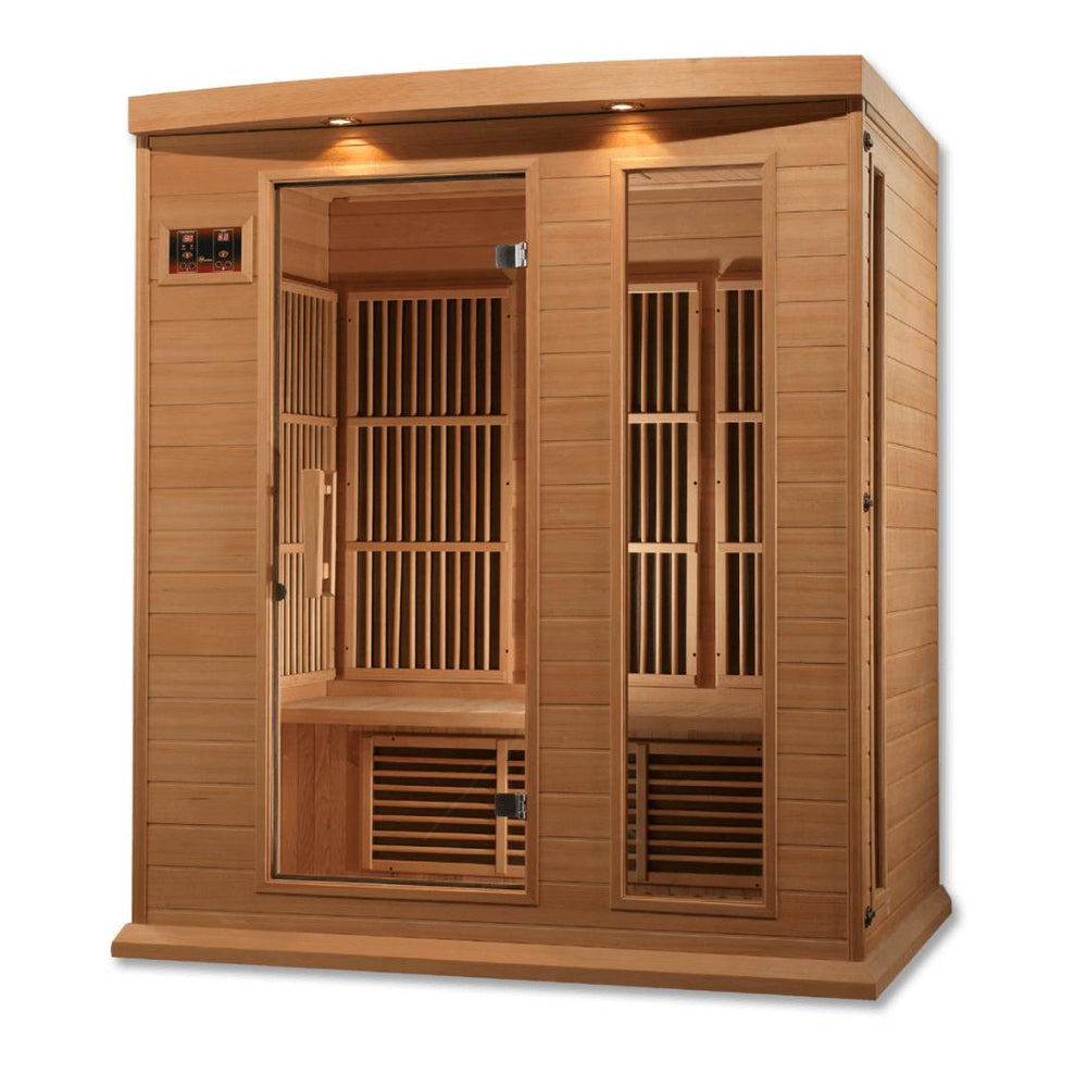 Maxxus 3 Per Near Zero EMF FAR Infrared Canadian Hemlock Sauna, MX-K306-01-ZF