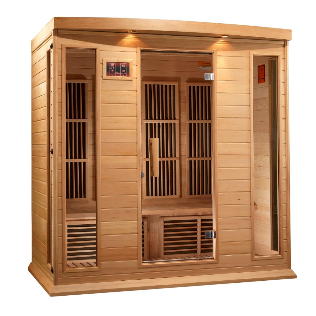 Maxxus 4 Per Near Zero EMF FAR Infrared Canadian Hemlock Sauna, MX-K406-01-ZF