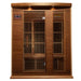 Products Maxxus "Montilemar-Edition" 3 Person Near Zero EMF FAR Infrared Sauna - Canadian Red Cedar, MX-K306-01-ZF CED Front View