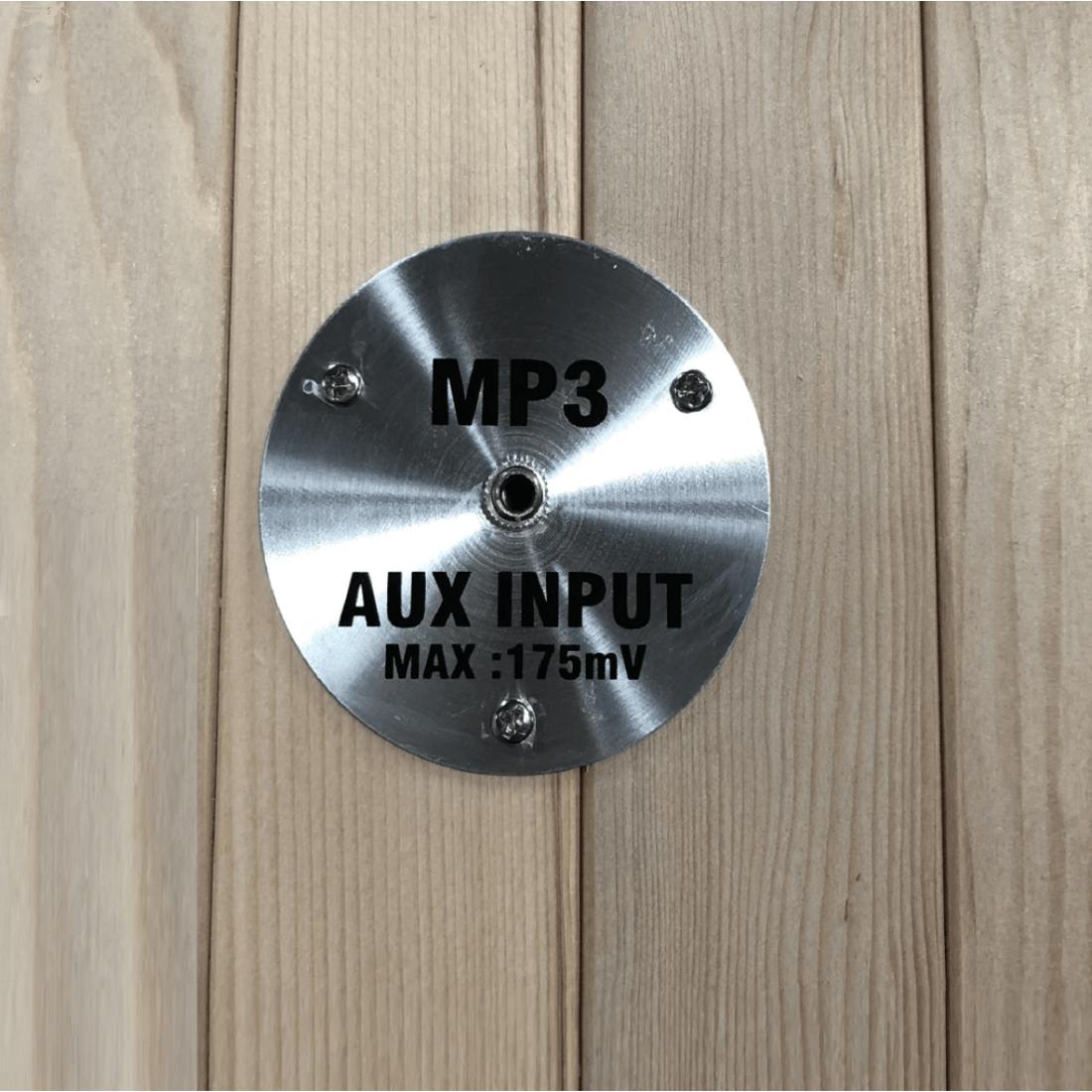 Maxxus "Seattle Edition" 2 Per Low EMF FAR Infrared Carbon Canadian Hemlock Sauna, MX-J206-01 audio input