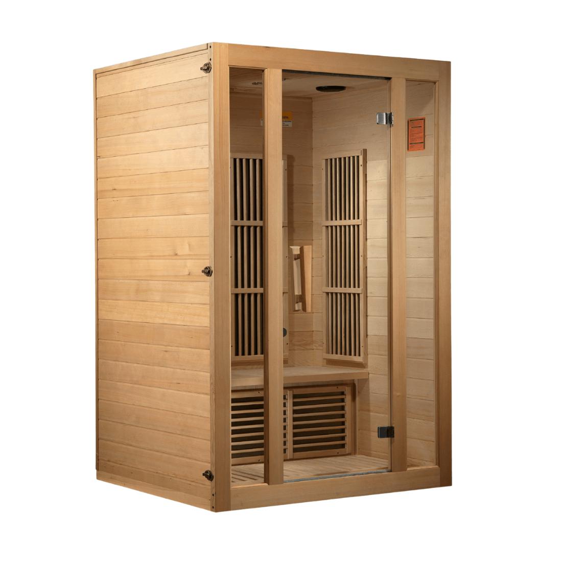 Maxxus "Seattle Edition" 2 Per Low EMF FAR Infrared Carbon Canadian Hemlock Sauna, MX-J206-01