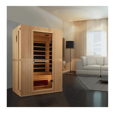 Maxxus "Serenity" Dual Tech 2 person Low EMF FAR Infrared Sauna Canadian Hemlock, MX-LS2-01 size reference