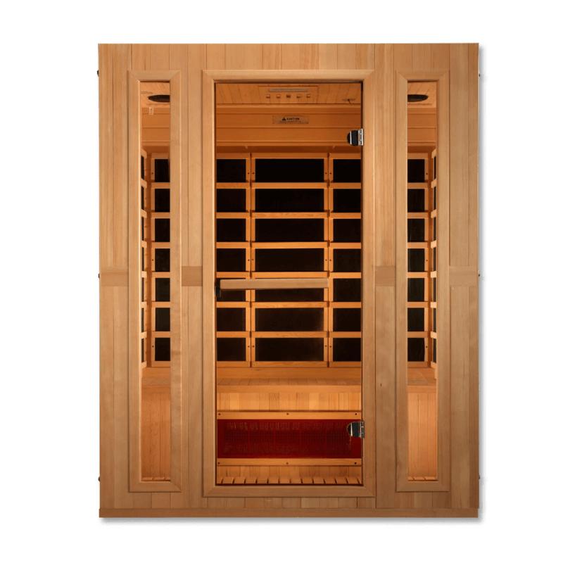 Maxxus "Trinity" Dual Tech 3 person Low EMF FAR Infrared Sauna Canadian Hemlock, MX-LS3-01