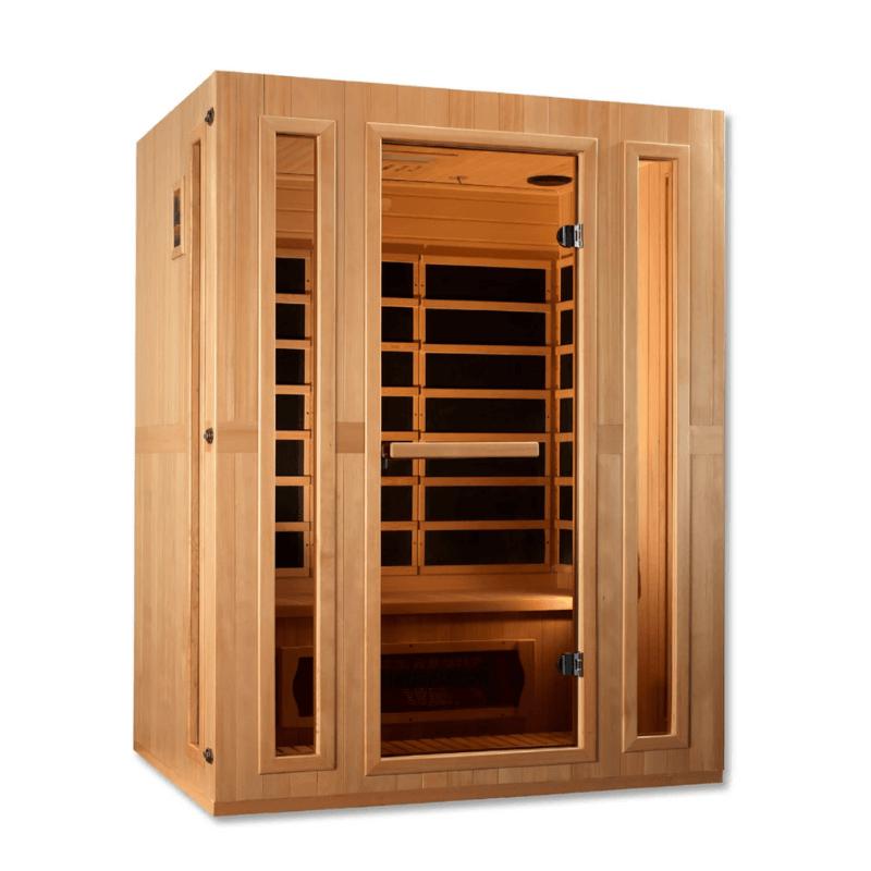 Maxxus "Trinity" Dual Tech 3 person Low EMF FAR Infrared Sauna Canadian Hemlock, MX-LS3-01