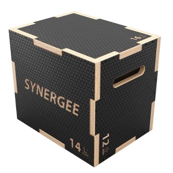 Synergee Non-Slip 3-in-1 Wood Plyo Boxes 16-14-12