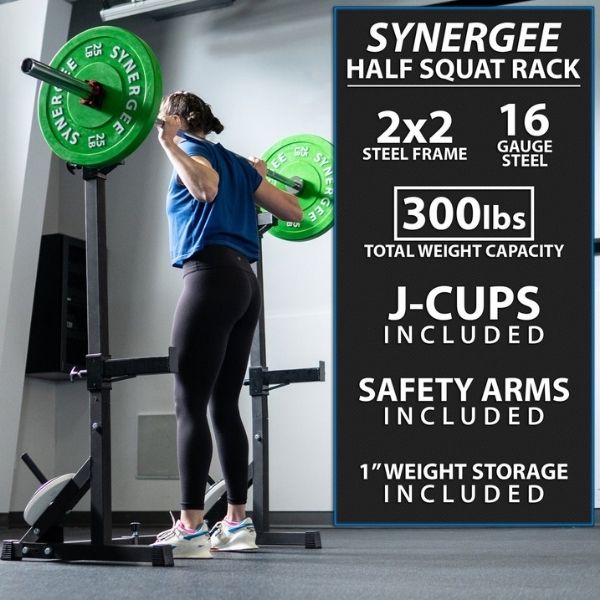 Synergee Adjustable Squat Rack Includes