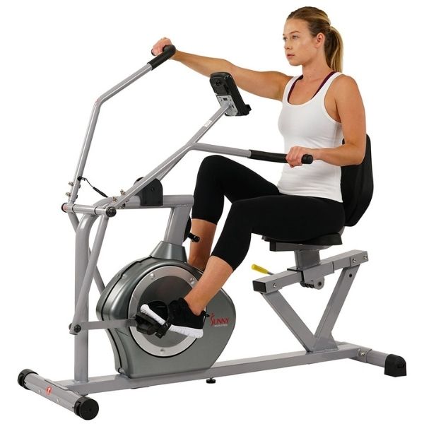 Arm Exerciser Magnetic Recumbent Bike W/ High 350 Lb Weight Capacity Model Trainer Left Side View