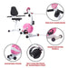 Sunny Health & Fitness Pink Magnetic Recumbent Bike Key Points