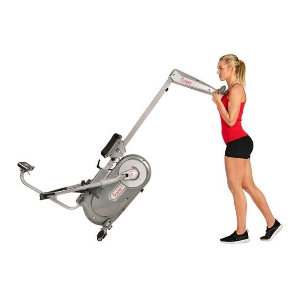 Sunny Health & Fitness Full Motion Magnetic Rowing Machine Easy to carry