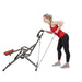 Sunny Health & Fitness Row-N-Ride PRO™ Squat Assist Trainer Female Model
