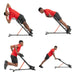 Hyperextension Roman Chair With Dip Station trainer Positions