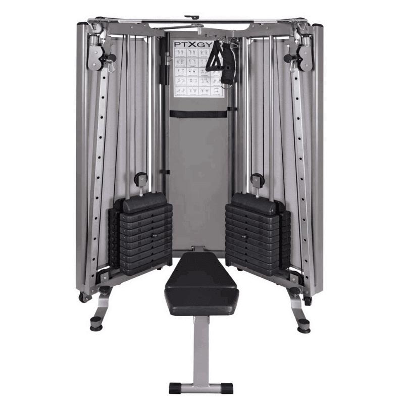 PTX Gym Folding Functional Trainer with Bench