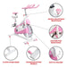 Pink-Exercise-Bike-Belt-Drive-Premium-Indoor-Cycling-Trainer1_3