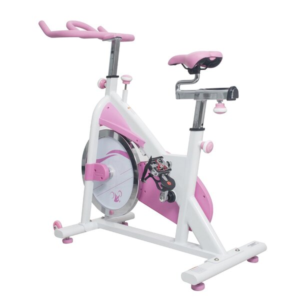Pink-Exercise-Bike-Belt-Drive-Premium-Indoor-Cycling-Trainer1_7