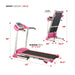 Pink Treadmill with Manual Incline and LCD Display Specifications