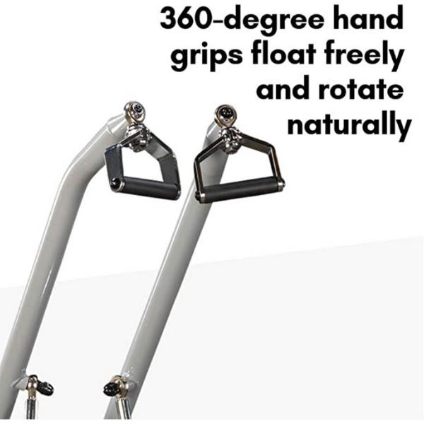 ProClubline LVLA Leverage Lat Pulldown 360 degree articulating hand grips for free floating downward pulling motion 