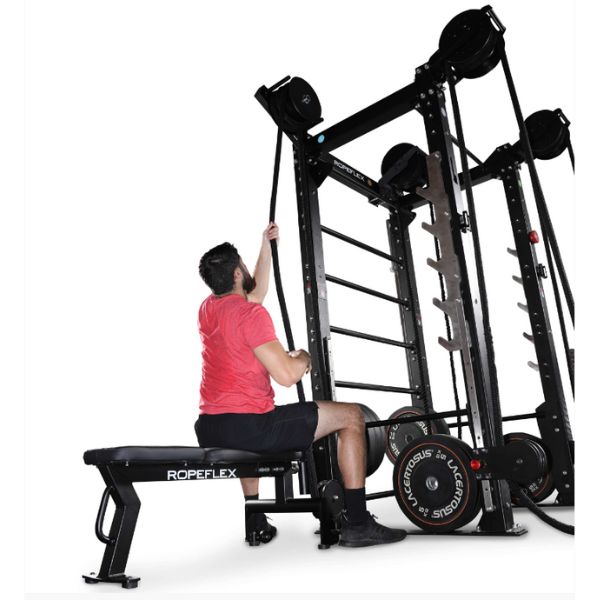RopeFlex RX2100 Climbing Rope Machine with Power Rack Mount - 45-5002 ...