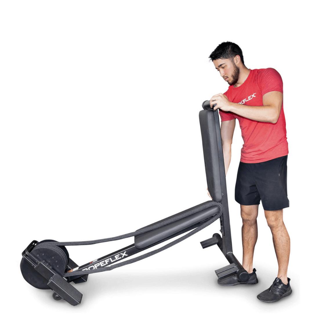 Rope pull cardio discount machine