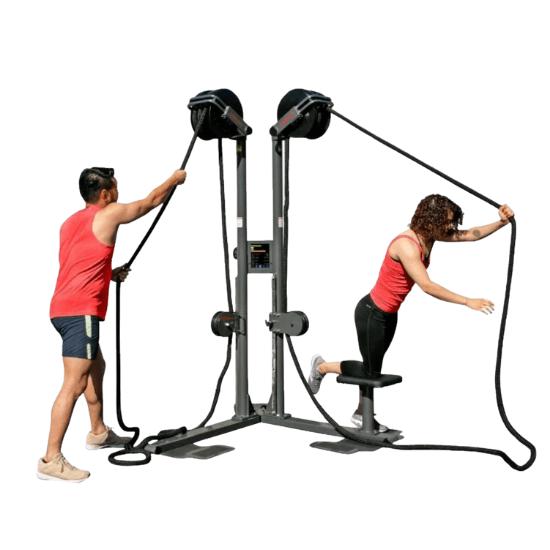 Ropeflex RX2500D Dual-Station Oryx Rope Trainer Climbing Pull