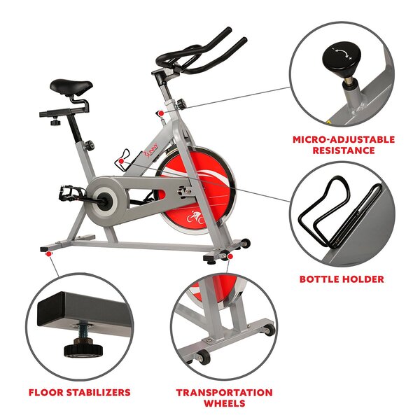 Silver-Exercise-Bike-Chain-Drive-Indoor-Cycling-Trainer_7