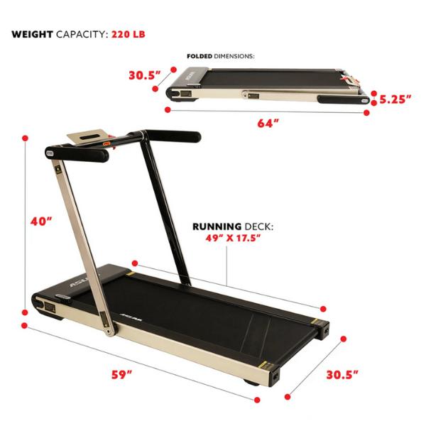 Space-Saving-Commercial-Treadmill-Slim-Motorized-Asuna-with-Speakers-specs_1_1