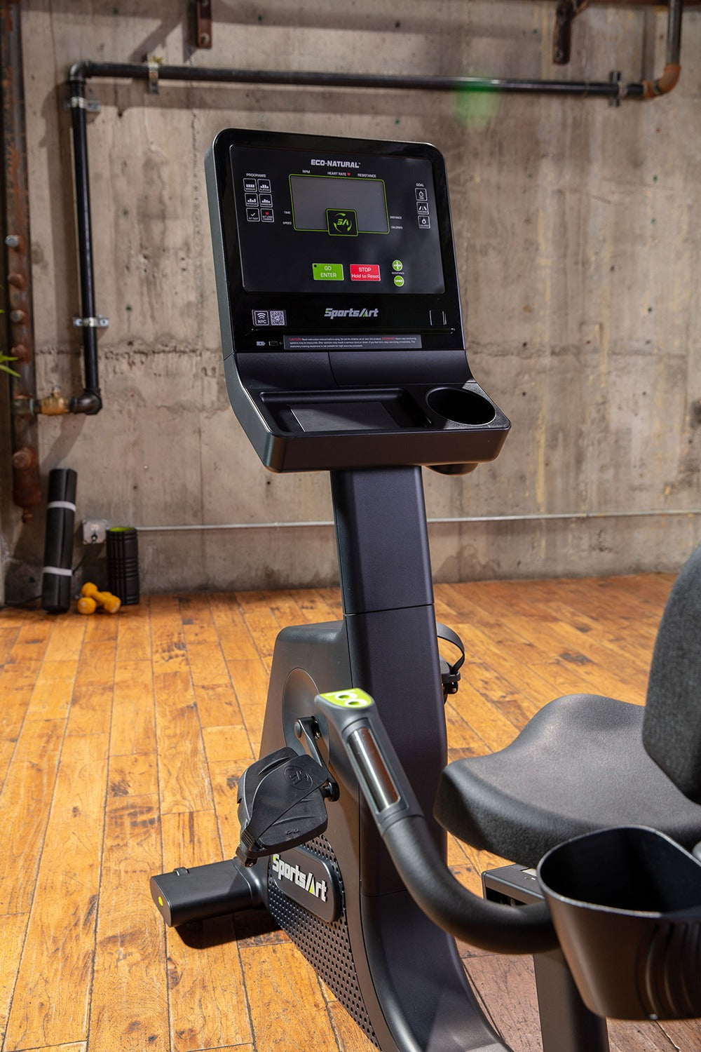 SportsArt Elite Eco-Natural Recumbent Cycle C574R Display