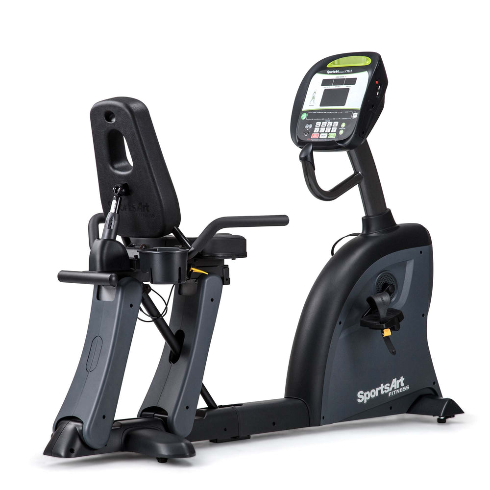 SportsArt Foundation Recumbent Cycle C535R back side angle view 