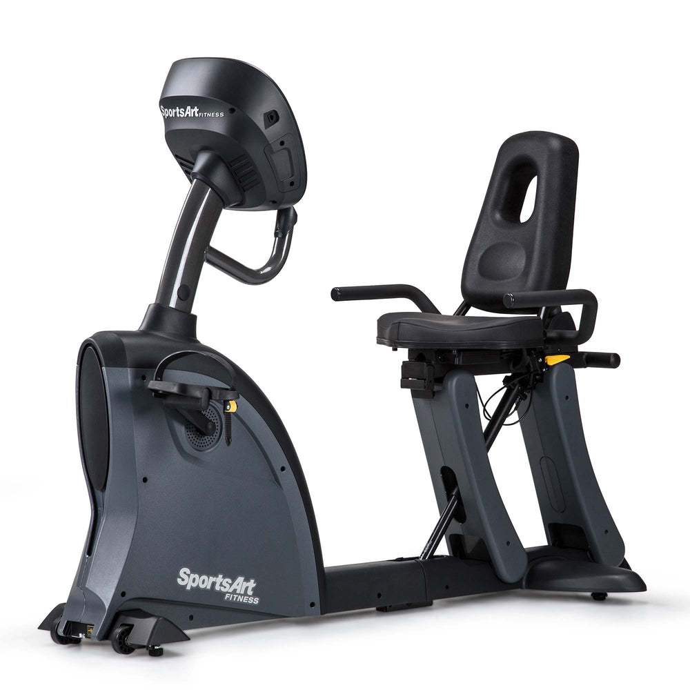SportsArt Foundation Recumbent Cycle C535R front side angle view 