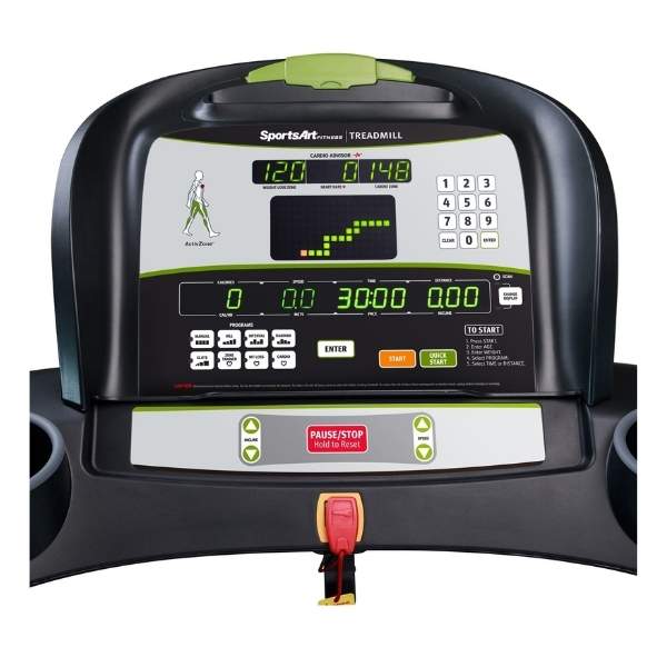 SportsArt Foundation Treadmill With Chr and Eco-Glide, T615-CHR console