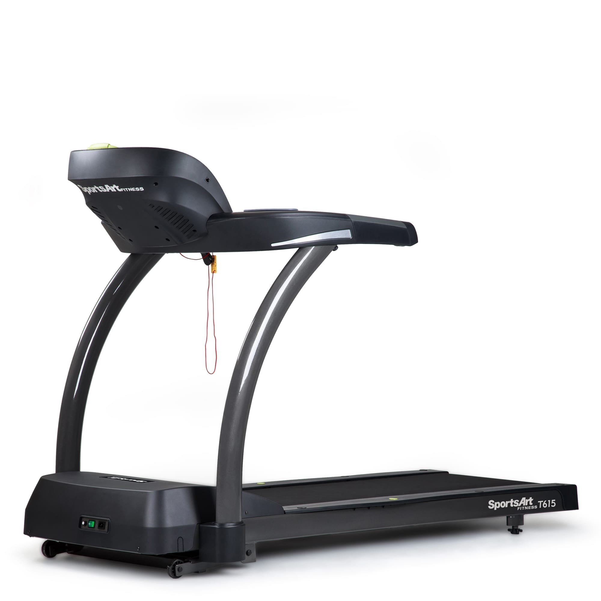 SportsArt Foundation Treadmill With Chr and Eco-Glide, T615-CHR front facing side view angle