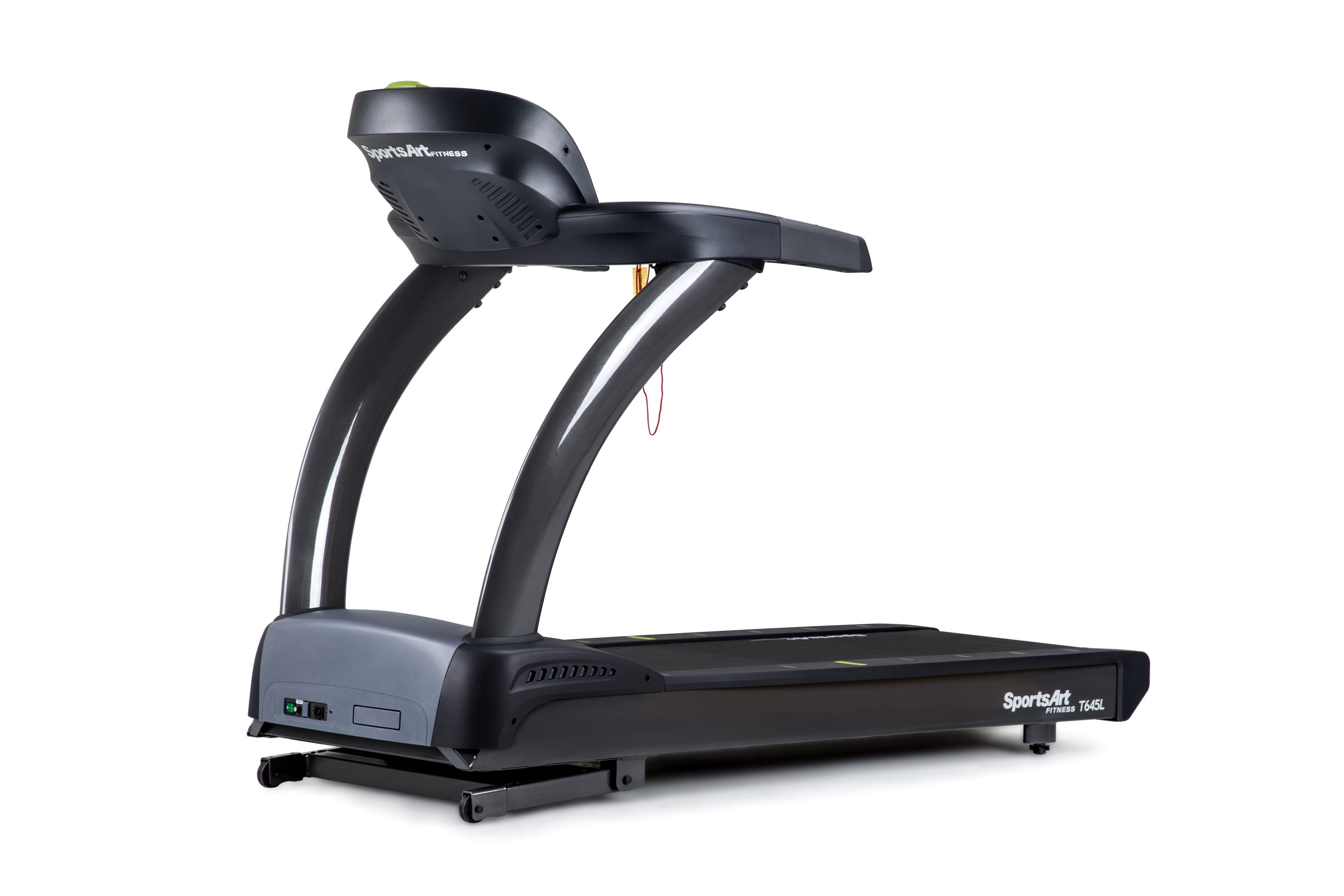 SportsArt Performance Treadmill T645L side view with console toward the left hand side