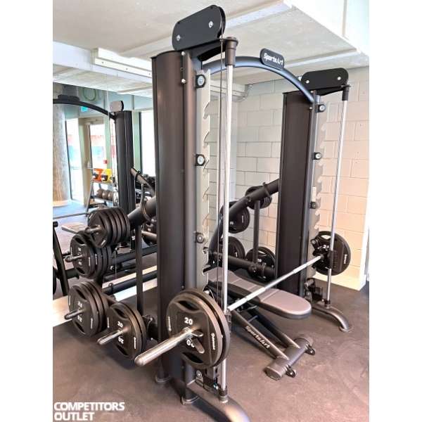 SportsArt Plate Loaded Smith Machine in Home Gym